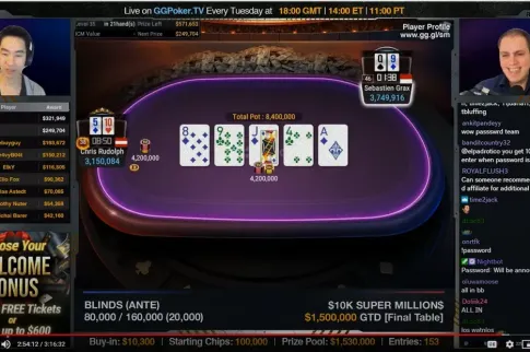 GGPoker 超级百万美元豪客赛：格拉克斯夺冠