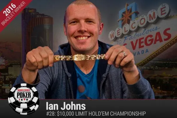 伊恩·约翰斯赢得WSOP 1万美元限制德州扑克赛冠军