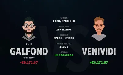 扑克挑战赛：加尔丰德与VeniVidi的精彩对决