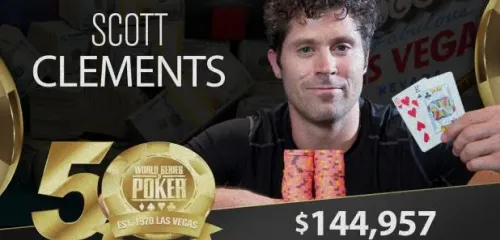 斯科特·克莱门茨赢得WSOP手链,结束12年冠军荒