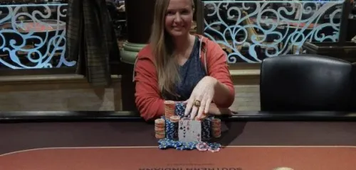 希瑟·奥康赢得印第安纳州南部马蹄赌场主赛事冠军