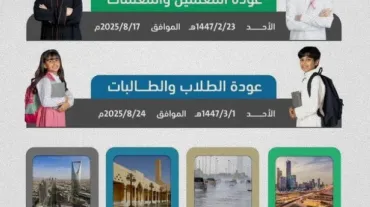 الرياض تحدد مواعيد الدوام بالمدارس لعام 1447-1448- صيفي، شتوي، ورمضان