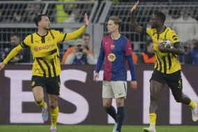 برشلونة تتأهل بصعوبة رغم ثلاثية غيريسي لدورتموند