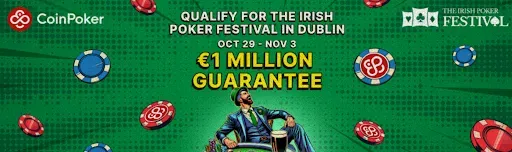 CoinPoker يدعم مهرجان البوكر الأيرلندي بمليون يورو