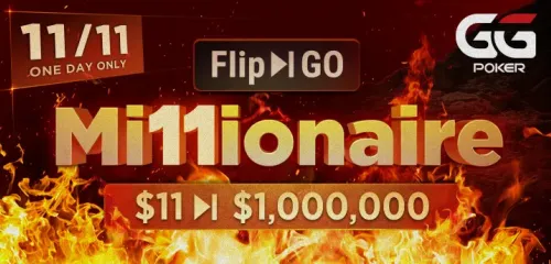 GGPoker推出100万美元Flip & Go Millionaire锦标赛
