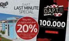 丹麦业余扑克巡回赛（D.A.P.T.）将在Rozvadov举行