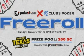 اربح عملات SC مجانية بقيمة 200 في بطولة Pokerfuse الحصرية بنادي Clubs Poker!