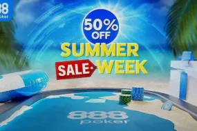 عودة أسبوع التخفيضات الصيفية إلى 888poker بنصف الثمن!