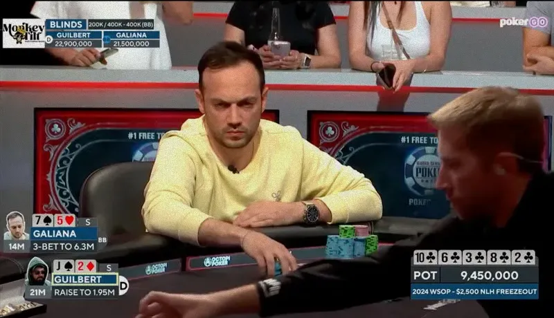 WSOP惊天诈唬：加利亚纳的经典扑克时刻