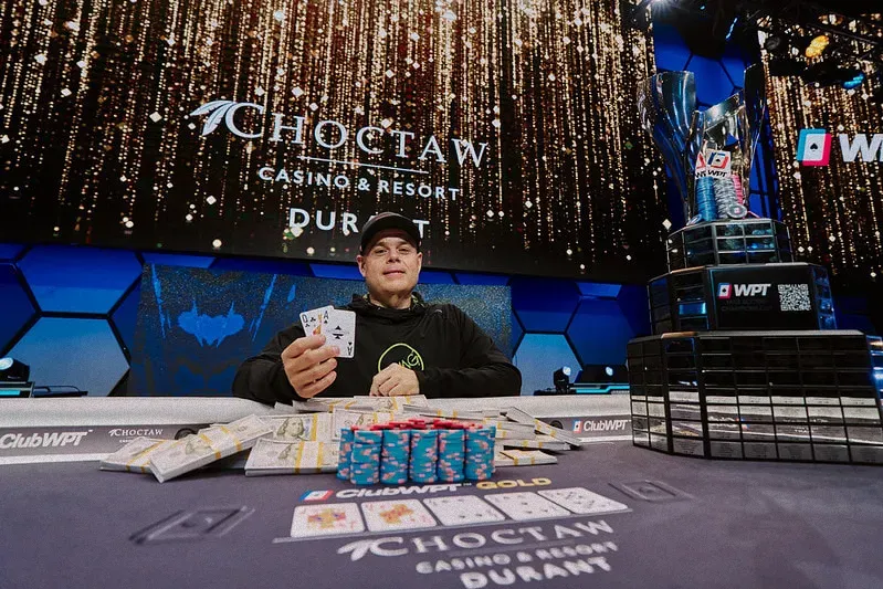 DB真人平台:迈克·瓦尼尔赢得WPT Choctaw锦标赛冠军