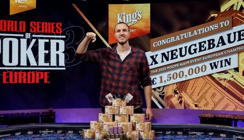 在线百家乐:2023年WSOP欧洲赛:纽格鲍尔夺冠,新星闪耀